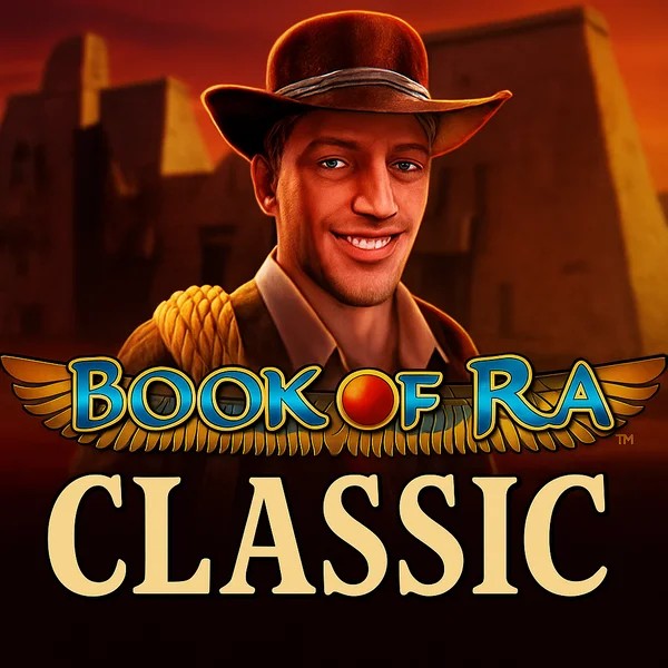 Book of Ra Classic online game logo by Novomatic on stakeprixx.fr