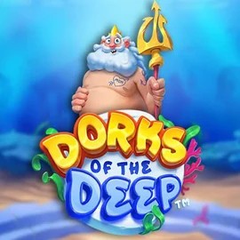 Dorks of the Deep slot logo by Hacksaw Gaming at Stakeprix CasinoDorks of the Deep