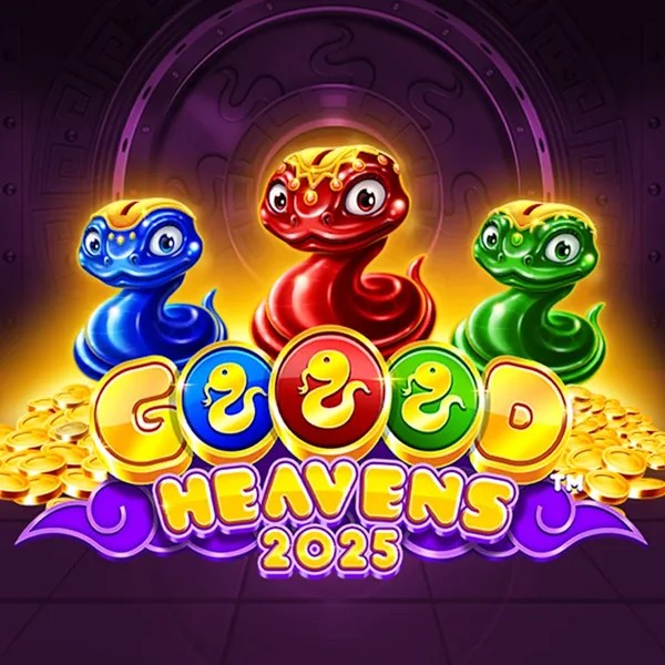 Goood Heavens slot logo by Rarestone Gaming at Stakeprix CasinoGoood Heavens