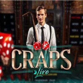 Live Craps logo by Evolution at Stakeprix Casino