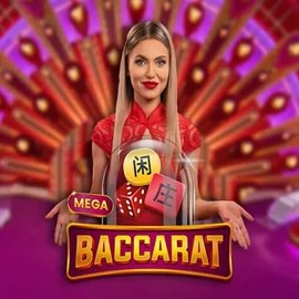 Mega Baccarat slot visual from Pragmatic Play available on stakeprixx.fr
