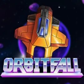 Orbitfall slot logo by ELK Studios at Stakeprix CasinoOrbitfall